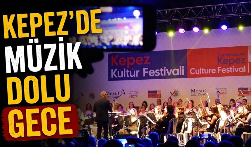 Kepez'de müzik dolu gece