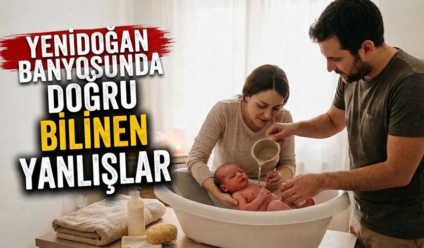 Yenidoğan banyosunda doğru bilinen yanlışlar: İlk banyo için ailelere uyarılar