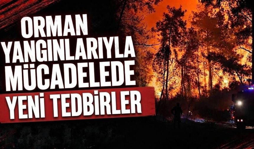 Orman yangınlarıyla mücadelede yeni tedbirler