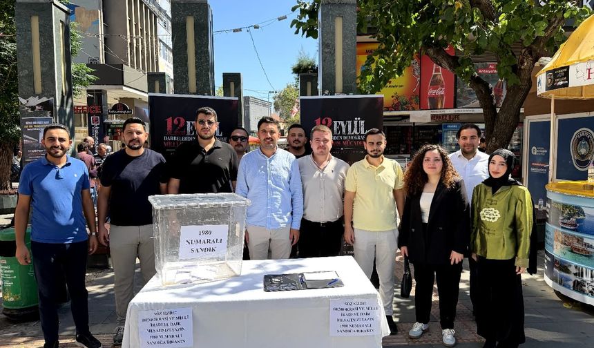 Darbelere sandıklı mesaj