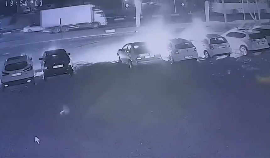 Serik'te kundaklama anı güvenlik kamerasında