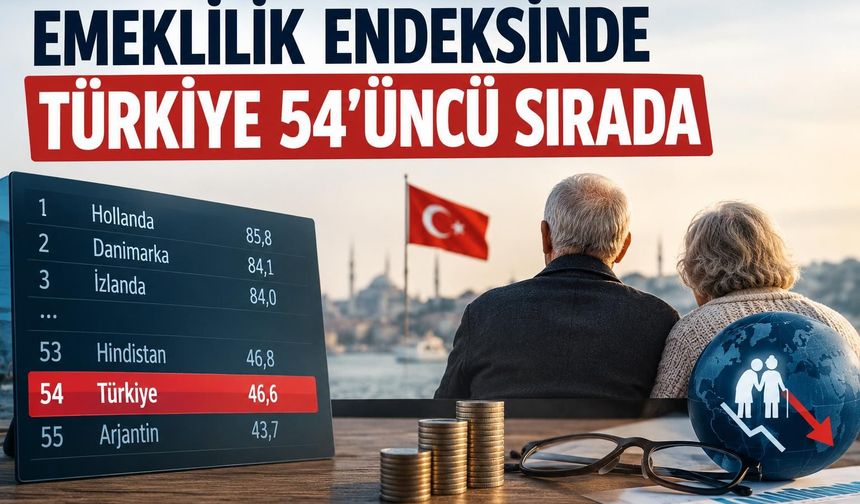 Emeklilik endeksinde Türkiye 54’üncü sırada