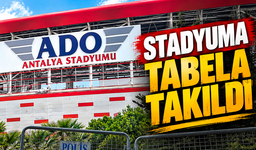 Stadyuma tabela takıldı