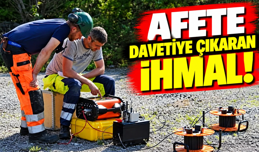 Afete davetiye çıkaran ihmal!