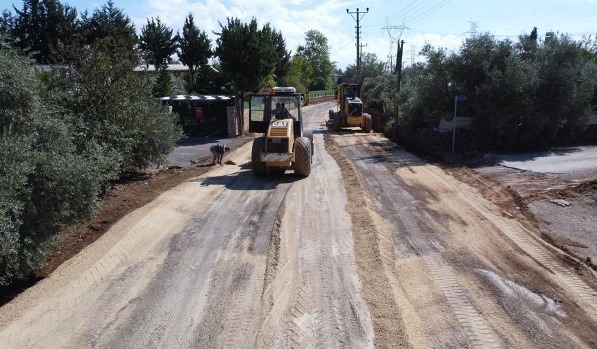 Duacı’da ulaşım konforunu artıracak yol çalışması