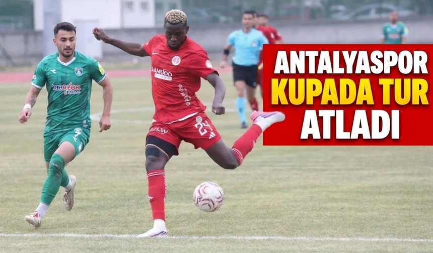 Antalyaspor kupada tur atladı