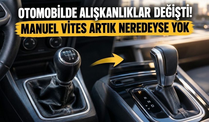 Manuel vites neredeyse yok