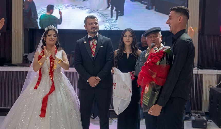 Ziraat mühendisi damada gübre çuvalı hediye ettiler