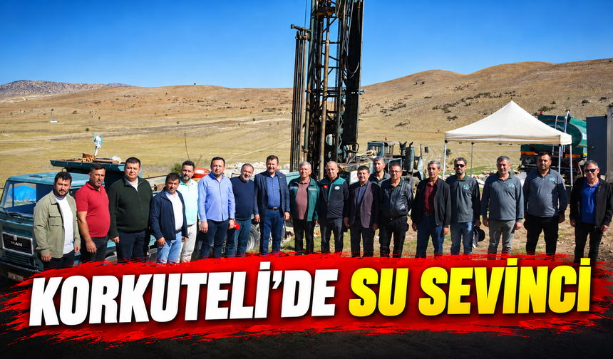 Korkuteli'de su sevinci