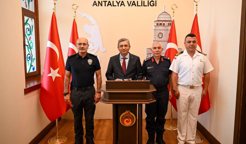 Antalya'da asayiş raporu açıklandı