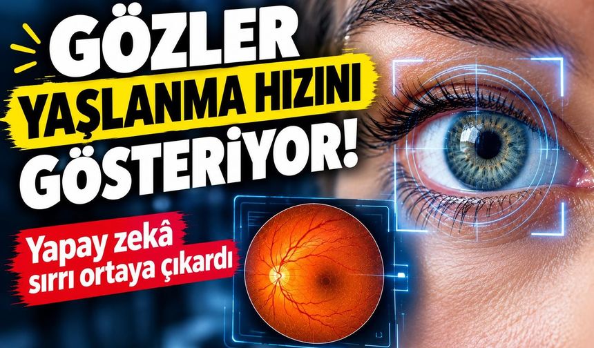 Gözler yaşlanma hızını gösteriyor!