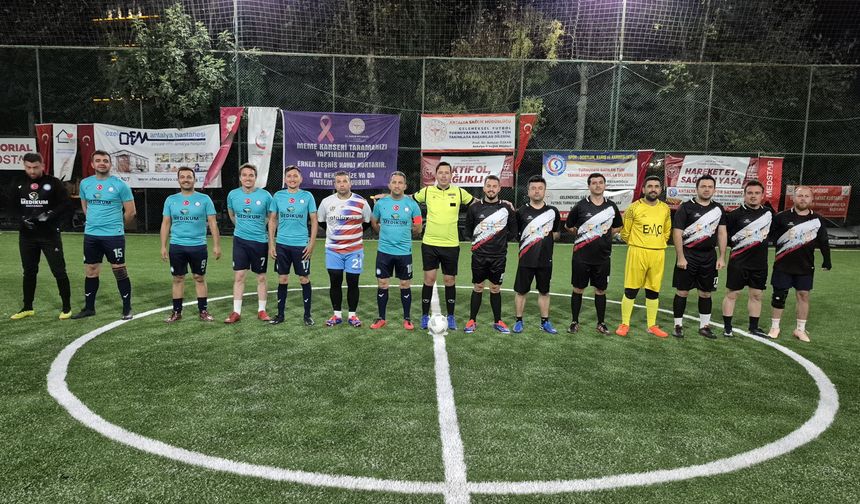 Antalya’da sağlık çalışanları yeşil sahada buluşacak